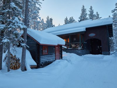 L'entrée du chalet